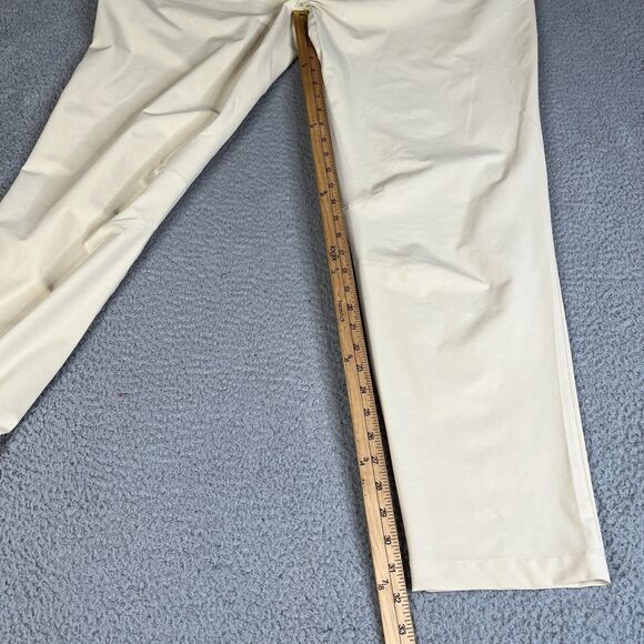 Lot of 2 Fabletics Chino Pants 41x32 Khaki Beige Cream Tapered Athleisure Hiking - Picture 9 of 16